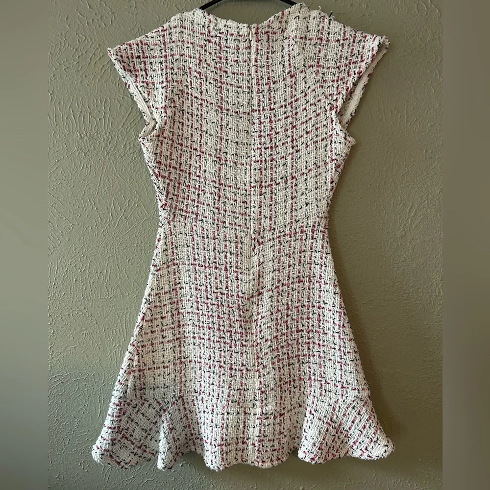 Zara Mini Dress , color Cream/ black/ pink Size S - Picture 4 of 12